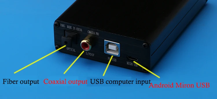 spdif óptico coaxial saída decodificador dac