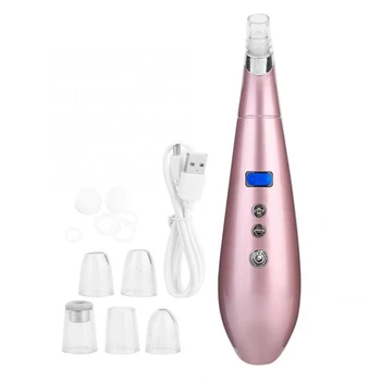 

6 in 1 USB Electric Blackhead Acne Suction Removal Pore Cleaner Facial Skin Cleaning Face Massager Beauty Skin Care Tool