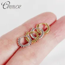 CANNER серьги из стерлингового серебра 925 пробы для женщин ювелирные изделия миниатюрный круглый черный и белый циркон маленькие серьги-гвоздики Новинка