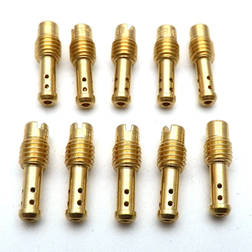 10x мотоцикл Pilot Jet 8 отверстий для MIKUNI VM/TM/TMX VM22/210 AX100 EN GN TZR TM TMS карбюратор 15 37 5|pilot