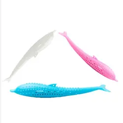 Лидер продаж силиконовый Кот жевательная игрушка-кот Силиконовые рыбы зубная щетка для кошек 3 цвета Встроенная Подкладка запах Обучение