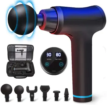 

KUS LCD Display Massage Gun Deep Muscle Massager Muscle Pain Body Massage Exercising Relaxation Slimming Shaping Pain Relief