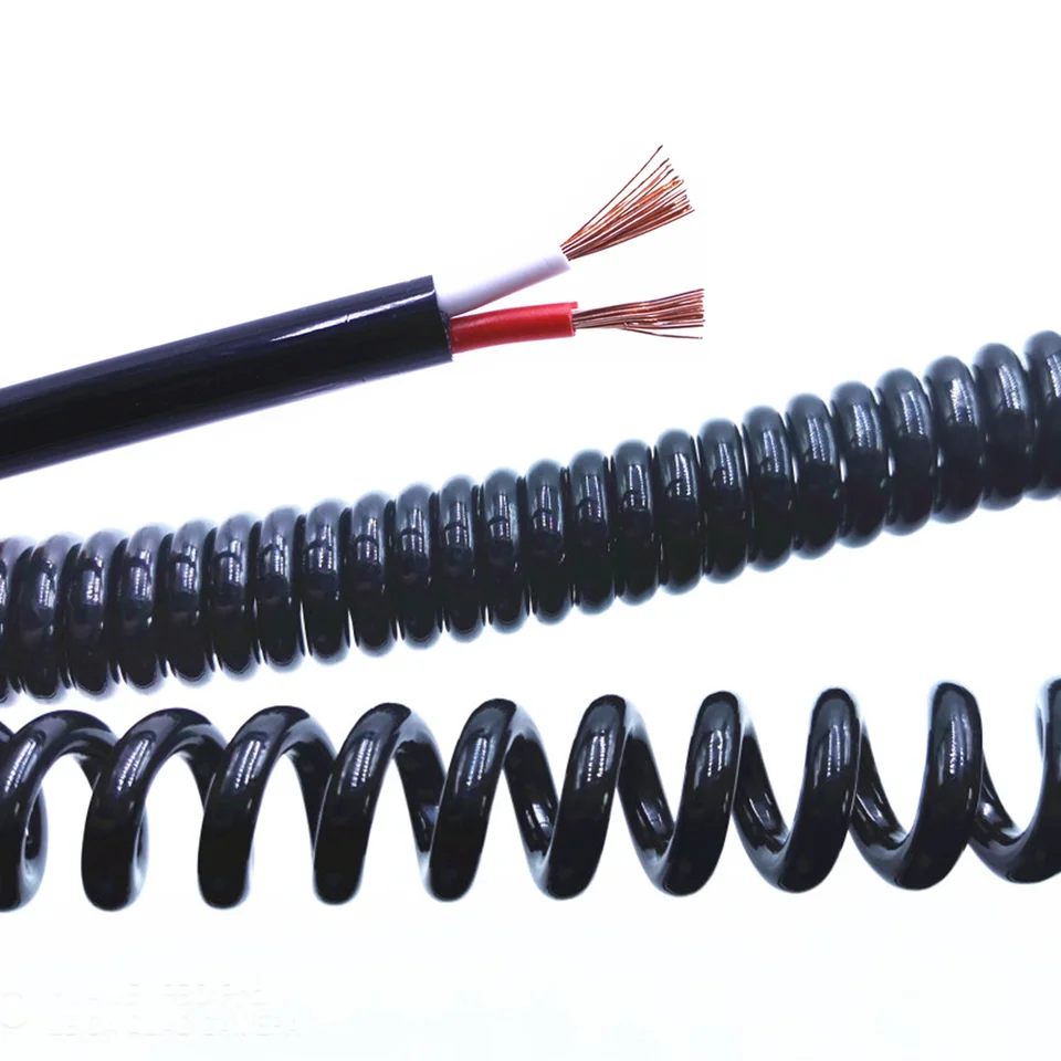 6 Core 8 Core Automobile Spiral Cable Electrostatic Twisted Bare Copper Wire Spiral Cable For CNC Machine Tools - 13 - View #9