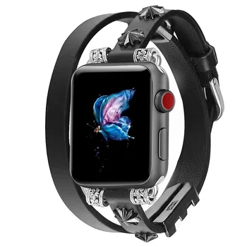 

leather loop strap For Apple Watch band 44mm 40mm correa apple watch 42mm 38mm iwatch series 5 4 3 2 1 Bracelet wrist watchband
