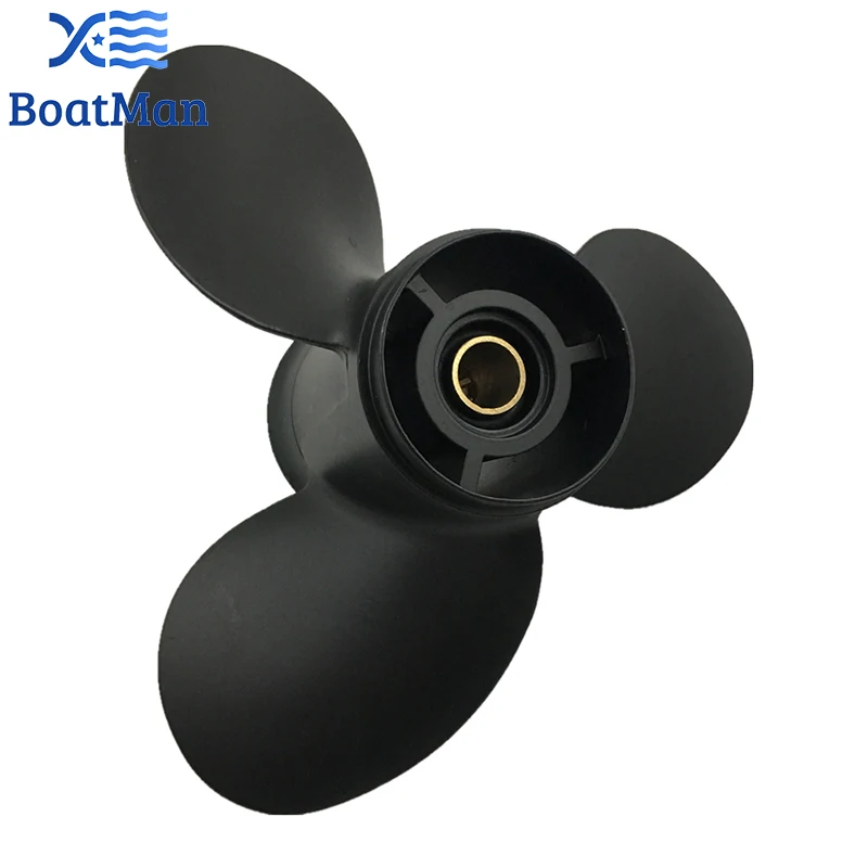 9x10.5 Aluminum Propeller For Mercury Outboard Motor 6HP 8HP 9.9HP 15HP 8 Tooth Spline 48-828158A12 Boat Accessories,marine propeller