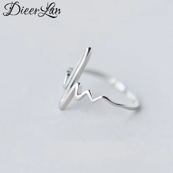

New 100% Real 925 Sterling Silver Geometric Chains Rings For Women Big Finger Rings For Unisex Jewelry Men