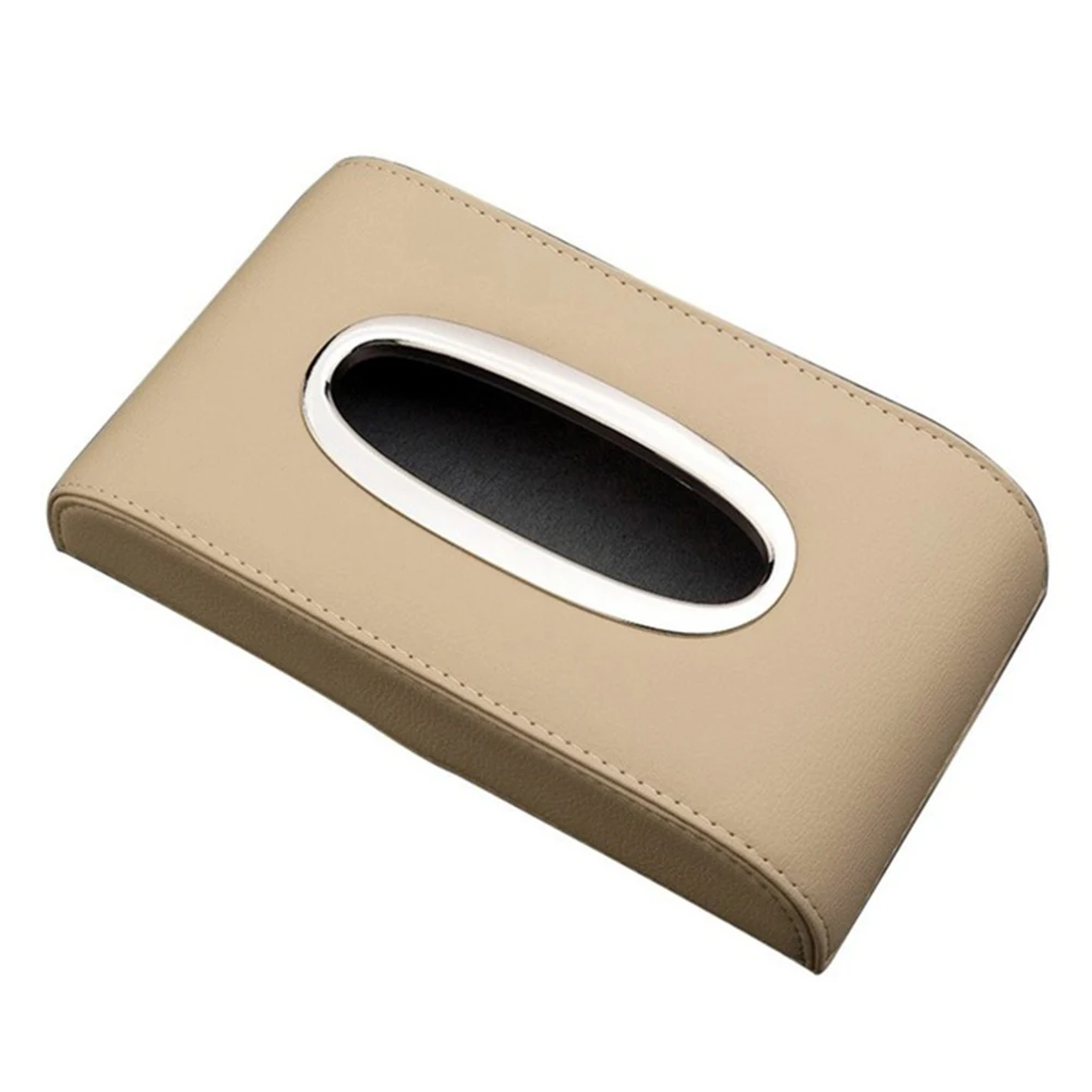 

Cover Office Car Portable Multi-function Napkin Artificial Leather Home Storage Paper Holder Tissue Box Block Type Organizer