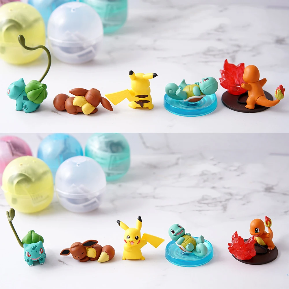 TAKARA TOMY Покемон Пикачу чармандер Сквиртл Бульбазавр экшн фигурка Ex Elf Ball Детская