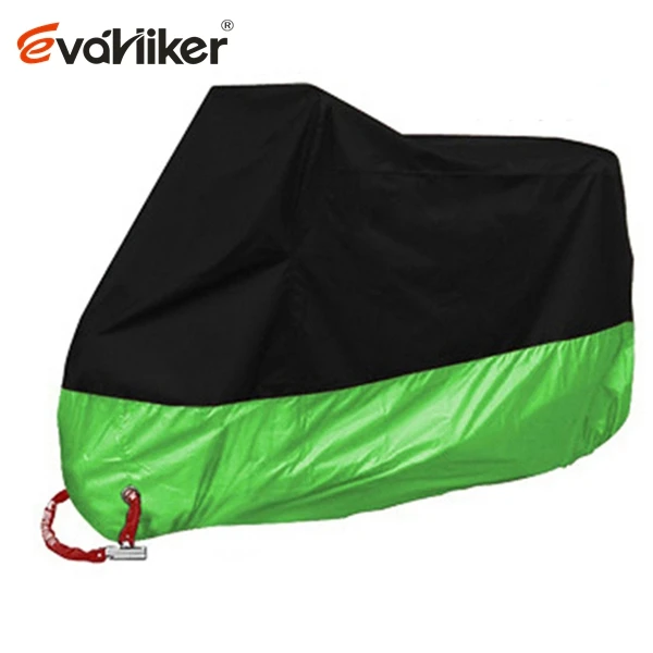 M-4XL Motorcycle Cover Motor Scooter Cover Universal Outdoor Uv Protector Season Waterproof Bike Rain Dustproof interchangeable Green
