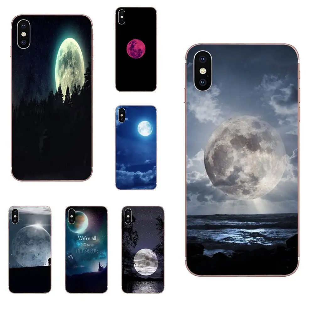 Мягкий футляр для телефона The Moon с полной луной LG G2 G3 G4 G5 G6 G7 K4 K7 K8 K10 K12 K40 мини стилус