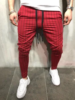

Pencil Pants Men's Long Sport Stripe Trousers Jogger Skinny Exercise PANTS Smart Casual Side stripe Pure color Exercise Pants