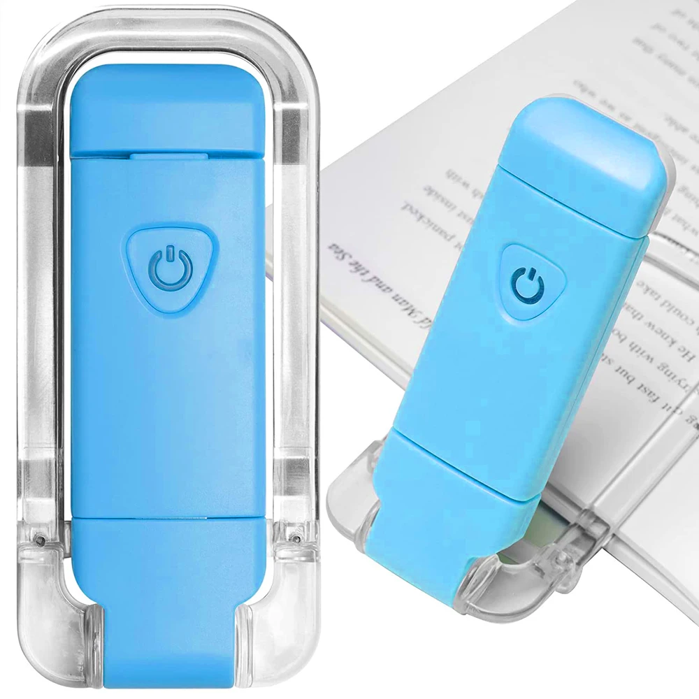 Новый светодиодный зажим USB Перезаряжаемый светильник для чтения книг