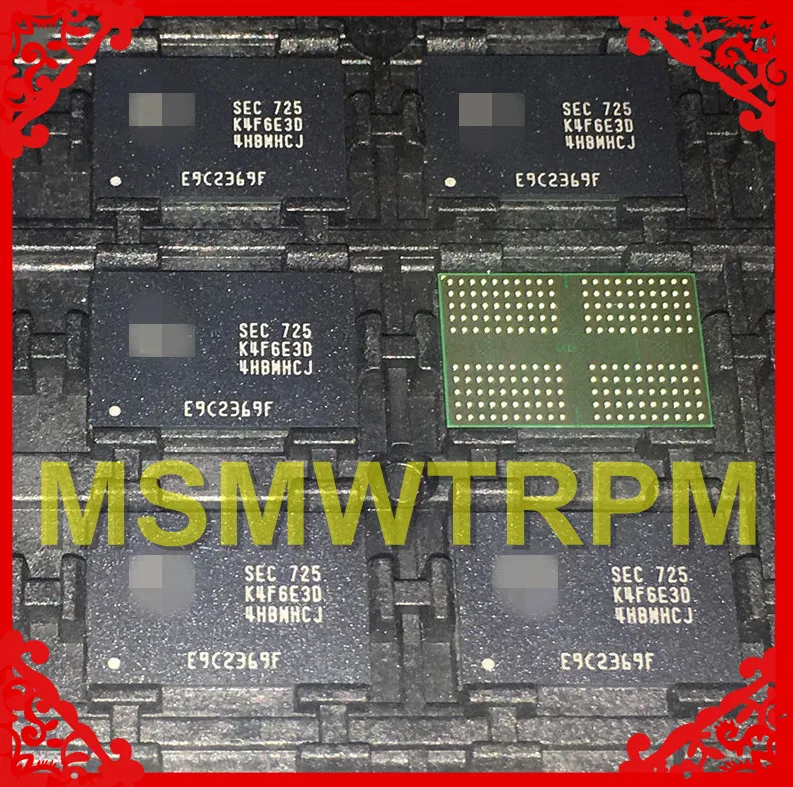 K4F6E3D4HB-MHCJ BGA200Ball LPDDR4 2 Гб памяти мобильного телефона новые оригинальные и б/у припаянные шарики протестированы ОК