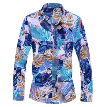 

Fashion Casual Mens Autumn Fashion Shirts Casual Long Sleeve Beach Tops Loose Social Masculina Men Casual Slim Fit Tops Shirt8.5