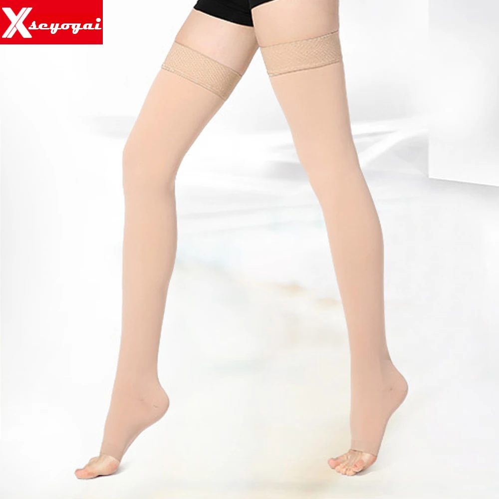 Compression Socks 1Pairs Compression Stockings Medical Calf Protection Socks Varicose Vein Bandage Stretch Long Knee Elastic Stock Sports Hose
