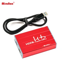 MiraBox USB 3,0 HDMI устройство для захвата игр с HDMI поддержкой HDCP 1080P windows 7 8 Linux HD видео Youtube OBS Twitch для PS3