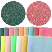 20*34 см Однотонные мелкие блестки искусственной искусственная кожа листов, материалы для ручных поделок для ручной работы, 1Yc8088