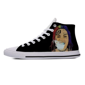 

6ix9ine Heavy Metal Band Icon Mens Womens Designer Leisure Sneakers Men Casual Canvas Shoes Off White