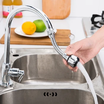 

360 Degrees Rotate Faucet Nozzle Water-Saving Filter Sprayer Sprinkler Tap Water Bubbler Aerator Connector Faucet Accessories