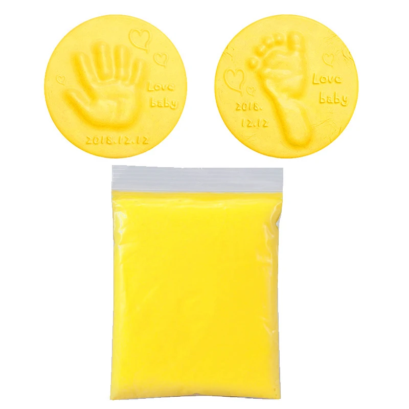 newborn photos Baby Handprint Footprint Air Dry Soft Clay Polymer Hand Foot Inkpad Baby Birth Sign Clay Imprint Casting Plasticine Fingerprint Baby Souvenirs Baby Souvenirs