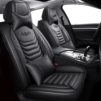 

Full Coverage Eco-leather auto seats covers PU Leather Car Seat Covers for Ford fiesta focus mondeo ecosport kuga edge explorer