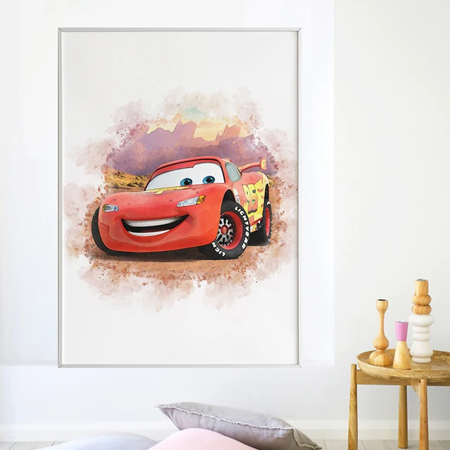 Disney Pixar Cars Lightning McQueen Is Being Added to Rocket League Home  Decor Poster Canvas - Horusteez