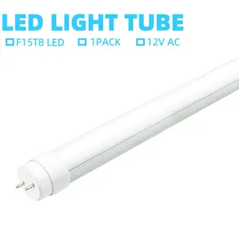 

45cm LED Tube Light 7W 12V LED Lamp Lighting System Rotatable End Caps 5500K Daylight Color Frosted Cover Freezer Warehouse