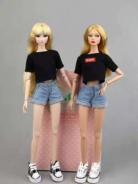 Camiseta Sem Mangas Curta Para Boneca Barbie, Roupas De Boneca Fashion,  Acessórios Para Boneca Para Casa De Barbie 1/6, Brinquedo Infantil -  Bonecas - AliExpress