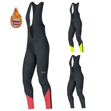 GORE зимние теплые флисовые гоночные длинные велошорты командный велосипед 9D гелевая накладка Ropa велосипедные штаны Ciclismo мужская одежда