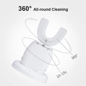 

U Shape Electric Toothbrush 360 Degrees Intelligent Automatic Sonic U Type Tooth Brush USB Charging Tooth Teeth Whitening New