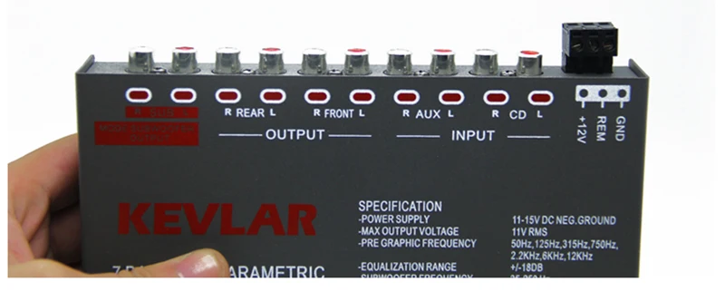 7-сегментный эквалайзер автомобильный аудио эквалайзер тюнинг кроссовер усилитель DC 12V