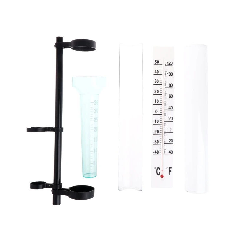 

Garden Outdoor Weather Station Meteorological Measurer Vane Tool Wind Rain Gauge