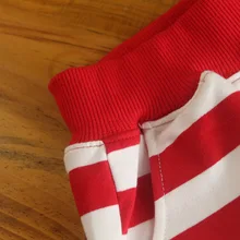 X1908 Детские хлопковые летние шорты с петельным ворсом в полоску, летние шорты для мужчин и женщин, детей