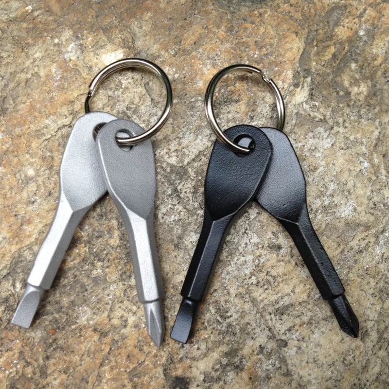 Votono 4-Pack Flat Head Screwdriver Phillips Screwdriver Key Shape With Keychain Pocket Repair Edc Tool Kit Votono 4-Pack Flat Head Screwdriver Phillips Screwdriver Key Shape With Keychain Pocket Repair Edc Tool Kit