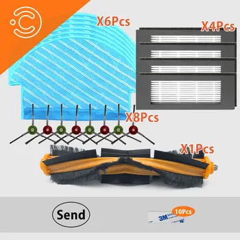 

Roller brush side brush cleaning cloth filter for ecovacs DN33 DN55 DN520 DN56 vacuum cleaner replaceable parts