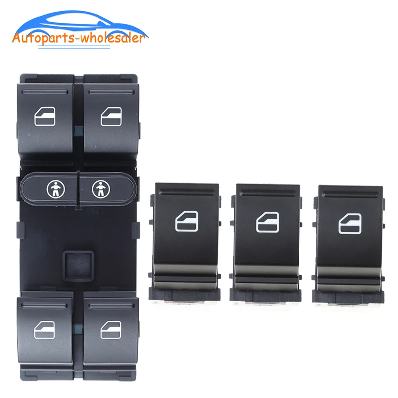 VW Touareg Touran Sharan Alhambra Master Power Window Switch Cuntrol Button 7L6