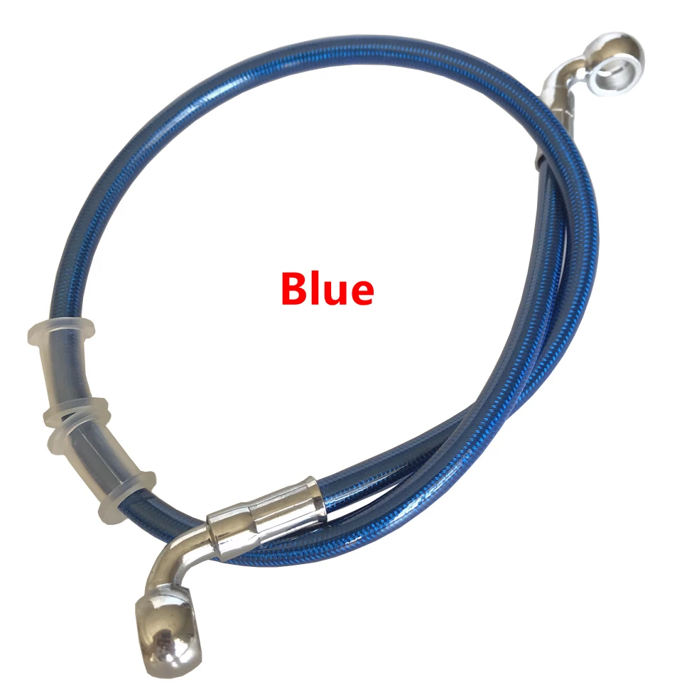 400 To 2200mm 90&deg;- 90&deg; Motorcycle Hydraulic Reinforced Brake Hose oil Line Fit ATV Dirt Pit Racing Bike Braided oil hose motorcycle brake lever motorcycle brake hose motorcycle brake pressure switch