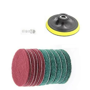 

11Pcs Drill Brushes Set Power Scrubber Cleaning Disc Kit Combo Scrub Tub Cleaner