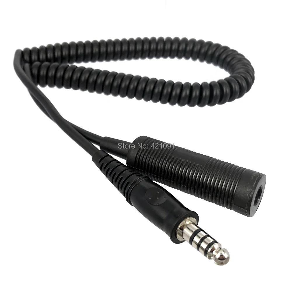 U 92A U FOR U 174 U Bowman Headset Extension Cable Military Helicopter Headphone Headset Extension Cable Durable Stable