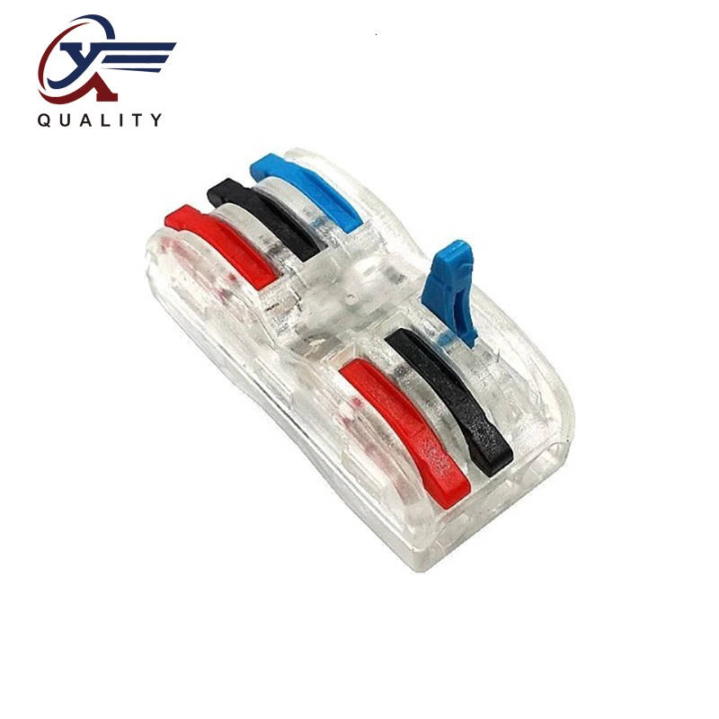 

30/50/100PCS PCT-222 Electrical Wiring Terminal Household Wire Connectors Fast Terminals For Connection Of Wires Lamps SPL-3CT