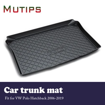 

Mutips 1Set Car Cargo rear trunk mat For VW Polo Hatchback 2006 2007 2008 2009 2010 2011 2012 2013 2014 2015 2016 2017 2018 2019