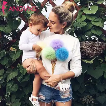 

Women Fashion Hooded Long Sleeve Pom Pom Patchwork Causal Sweatshirt Winter Round Neck