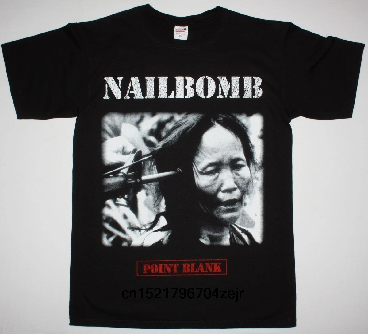Для мужчин футболка Nailbomb точка пустой Sepultura кавалера Soulfly Thrash Панк Новые черные