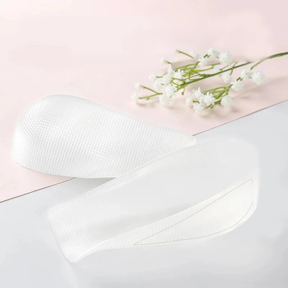 1 pair Unisex Invisible Increase pad soft silicone gel insoles heel Pad Foot massage care Invisible inner Increase insoles light
