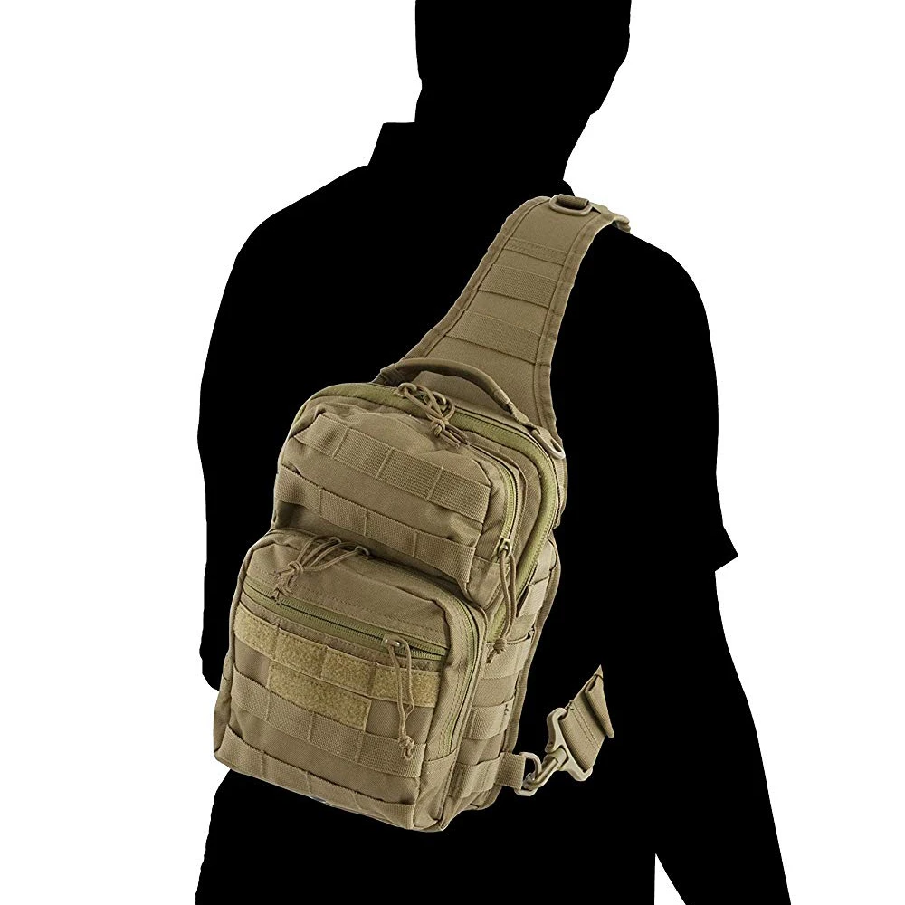 900D Large Military Sling Backpack EDC Tactical Shoulder Bag Army Molle Chest Pack Waterproof Outdo