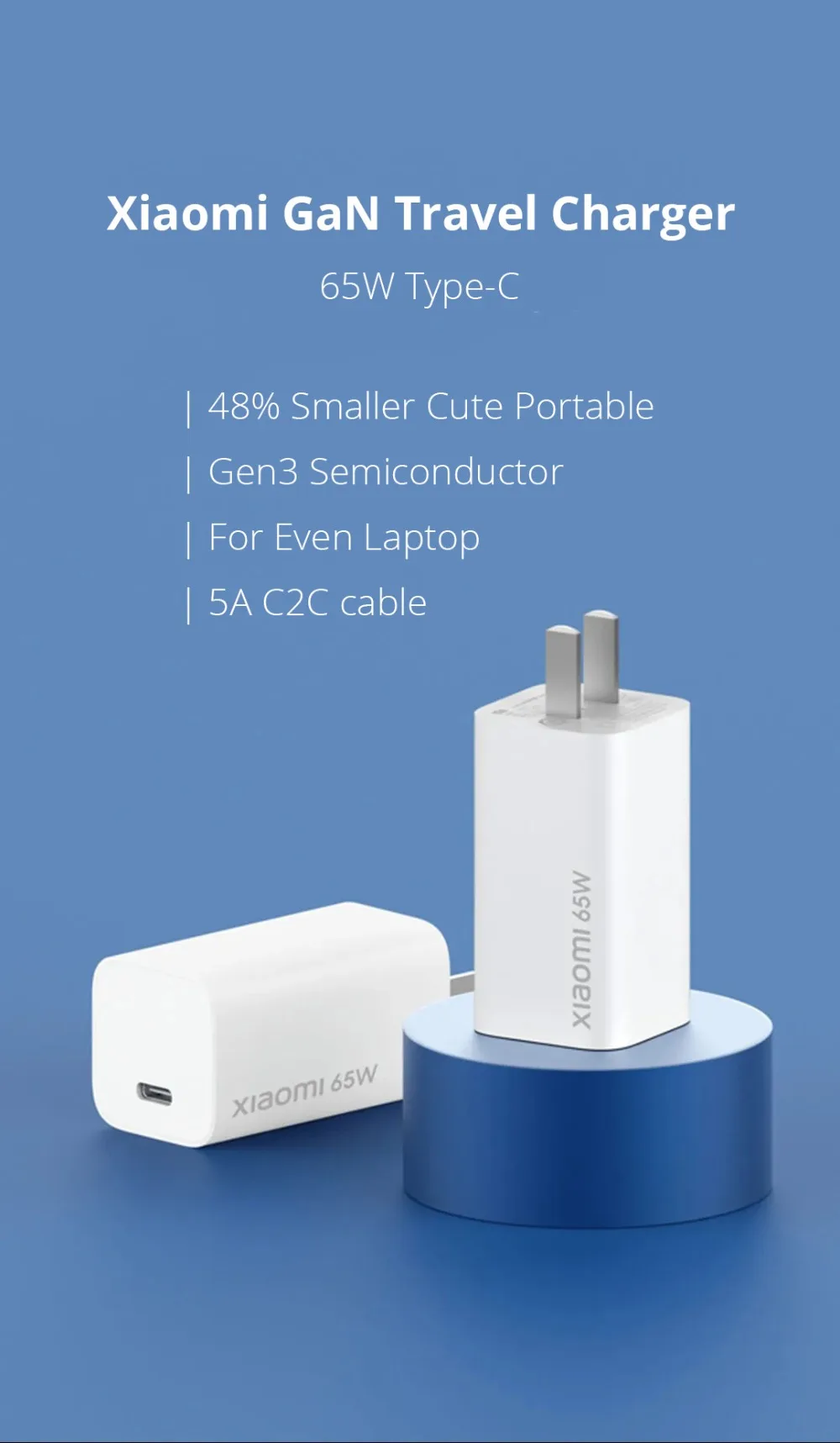 Xiaomi Mi GaN 65W Type-C USB Charger 3