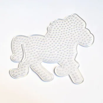 

5mm Hama Beads 3D Puzzle Toys For Children Horse Pegboards Patterns Templates For Fuse Beads Educational Toys
