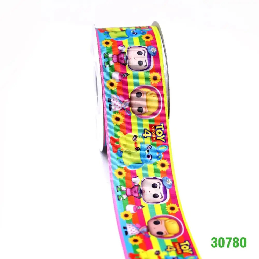 30780 DIY ремесло поставляет мультфильм персонаж напечатанный grosgrain ленты, атласная лента 50 ярдов. 30756 - Цвет: 30780