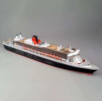 

Paper model 1:400 Queen Mary II cruise ship steamship model handmade DIY paper art