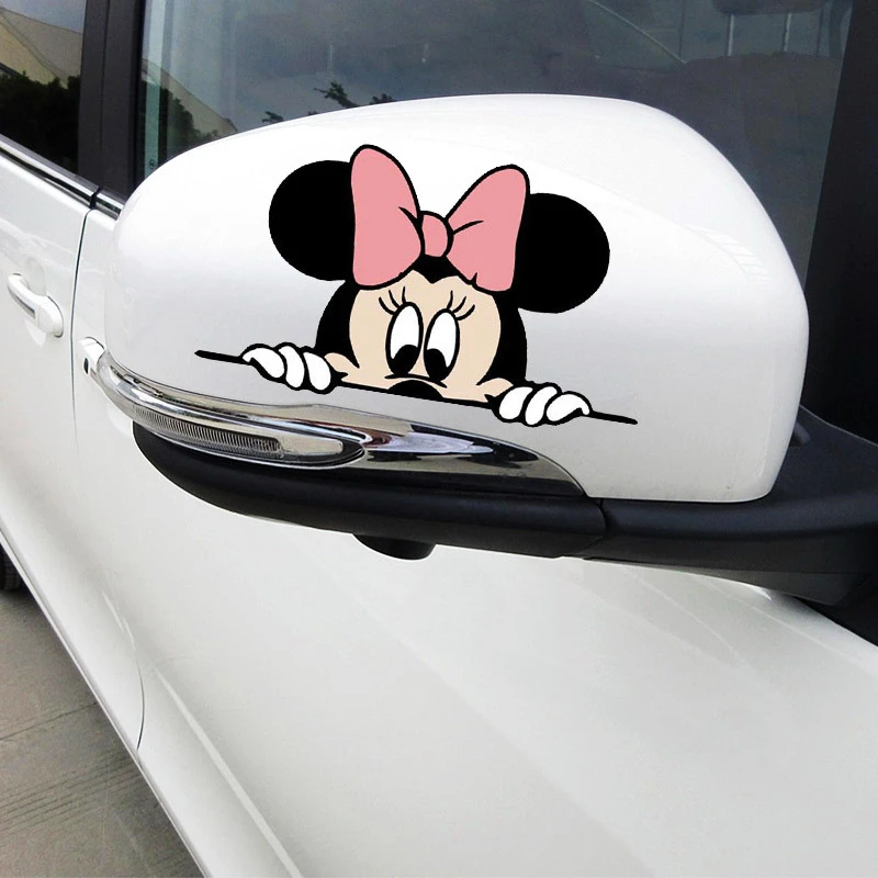 2 Pcs Mickey Mouse Car Sticker Disney Home Decoration Apply To Wall